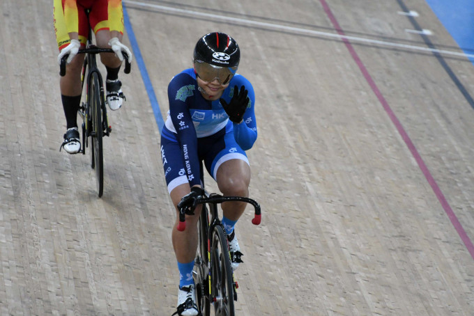 李慧詩於場地單車世界盃香港站奪得女子凱林賽金牌。郭晉朗攝