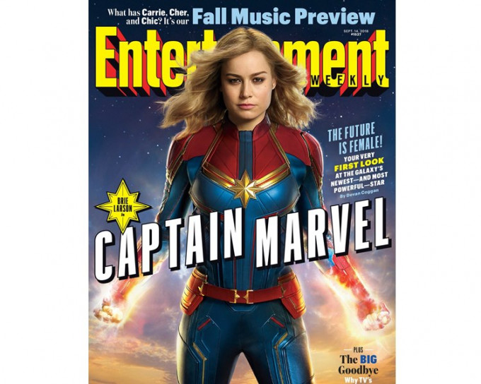 贝儿娜森扮演的Captain Marvel型格登场。（网图）