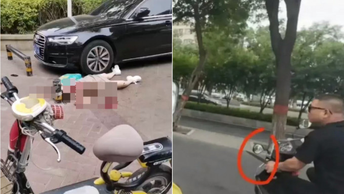 河南日前发生当街命案，一名男子持刀将一名女子刺死后驾电单车离开。