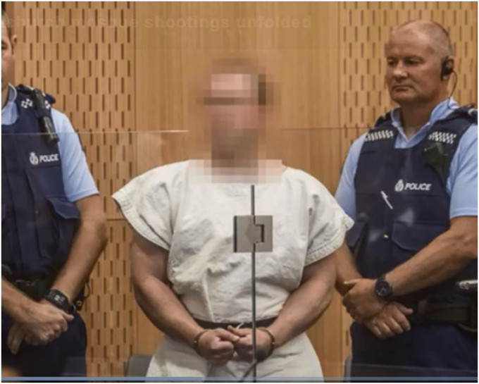 28岁澳洲男子塔兰特被控谋杀押到法院提堂。网图