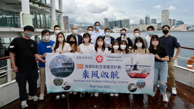 林世雄在网志表示，他昨日（19日）与约60名年轻人参加「海运和航空业实习计划」举办的活动。网志图片
