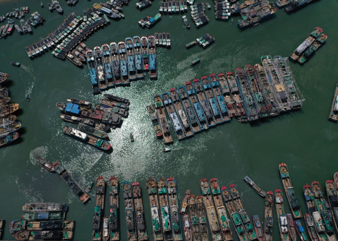 内地休渔期开始，海南大批渔船返回港口。新华社资料图片