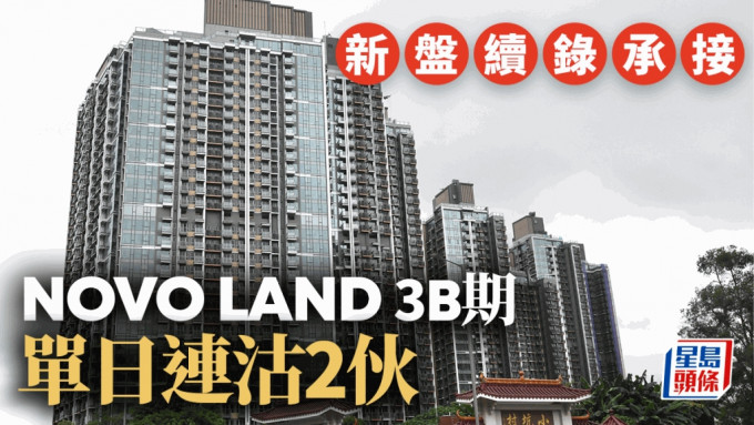 新盘续录承接 NOVO LAND 3B期单日连沽2伙