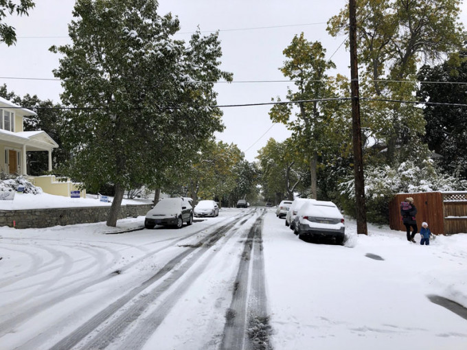 美國蒙大拿州受暴風雪吹襲。AP