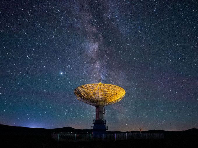 中國天眼（FAST）自今年初，累計發現超過240顆脈衝星。資料圖片