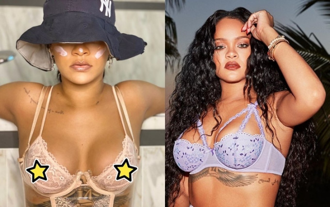 Rihanna为自家品牌做生招牌。
