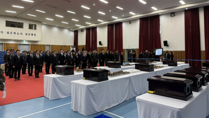第十批在韓中國人民志願軍烈士遺骸裝殮儀式在仁川舉行