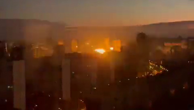 其中一次無人機襲擊了Ukrenergo大樓，來自基輔當地媒體。