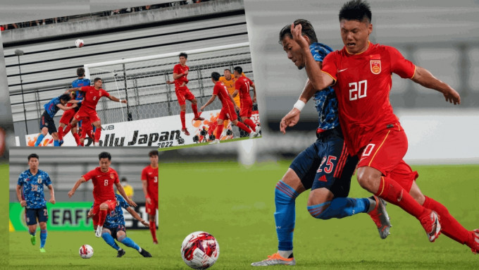 即使日本(蓝衫)今场作出大轮换，但国家队(红衫)仍将士用命，最终0:0守和，夺得今届东亚杯第一分。 网上图片