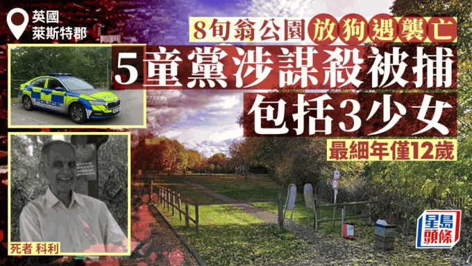 英童黨涉公園內殺死8旬翁 警拘5孩童包括3少女