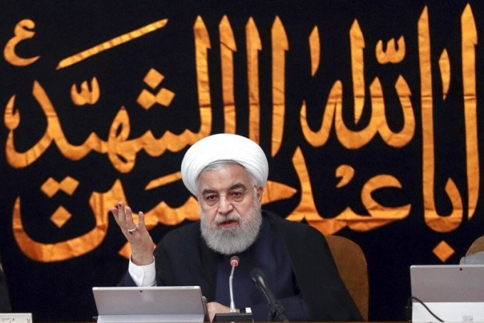 伊朗总统罗哈尼，发表电视讲话，宣布将研发更强力的离心机进一步削减核协议承诺。AP