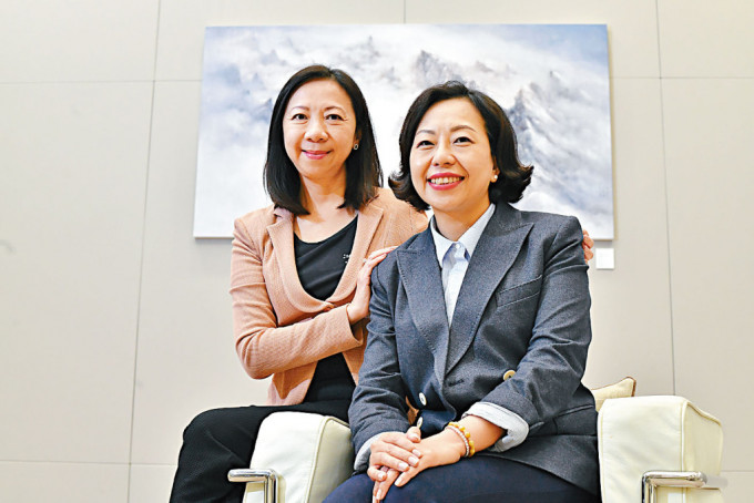 民青局常秘長林雪麗（左）將出席聯合國消除對婦女歧視委員會會議。右為麥美娟。