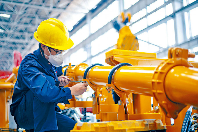 內地首四月工業生產按年增長20.3%。