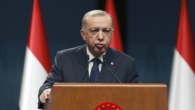 土耳其總統埃爾多安將先分別會見俄烏代表團。AP資料圖