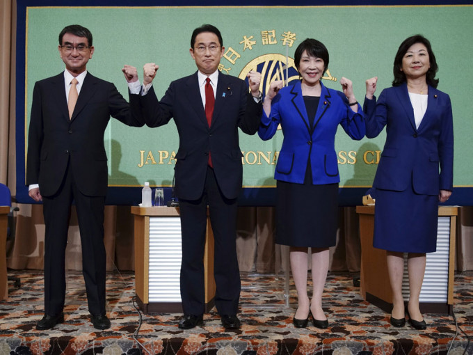 自民党总裁选举将于本月29日选出新总裁。AP图片