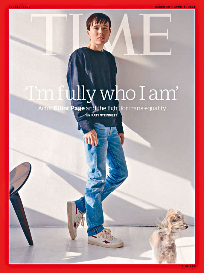 Elliot成为《时代》杂志首位登封面的跨性别人士。