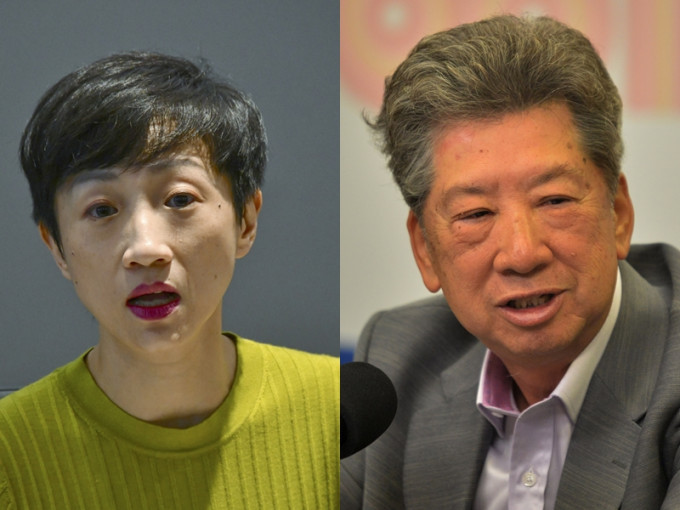 陈淑庄（右）认为汤家骅（左）称特首可无限次押后选举，会带来不少问题。 资料图片