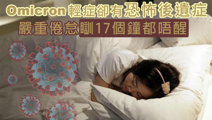 Omicron严重后遗症，一天睡17个小时醒不来。路透社资料图片