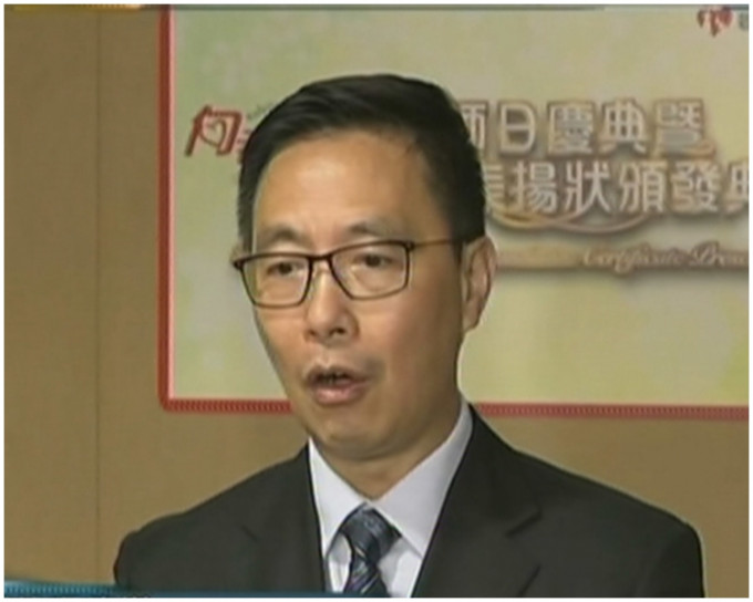 教育局局长杨润雄。有线新闻截图