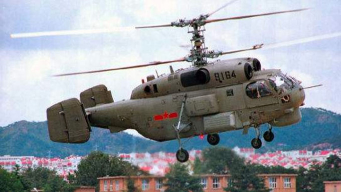 解放军卡-28反潜直升机。网图
