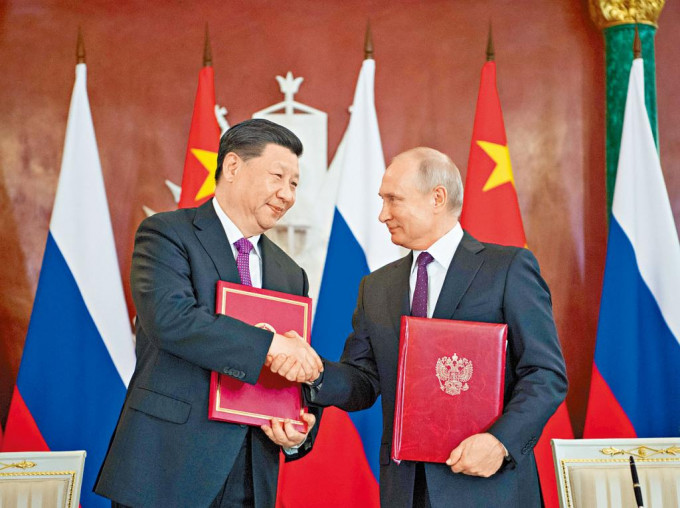 習近平和普京將在今日會面，將簽署多項協議。