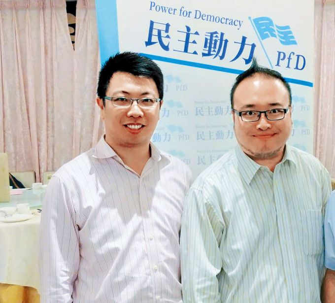 「35+」初选案续审，锺锦麟（左）昨续于西九龙法院作供。