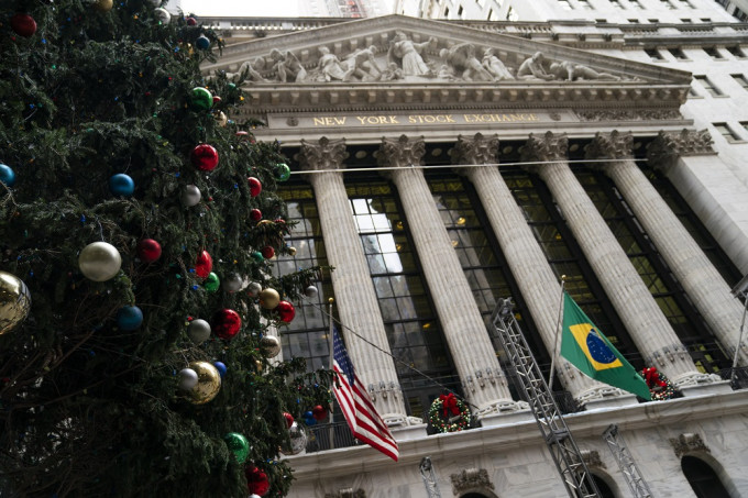 美股星期五为圣诞假期休市。AP图片