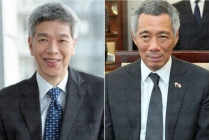 新加坡總理李顯龍（右）胞弟李顯揚（左）加入反對黨。（網圖）