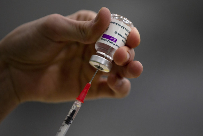 日本宣布再送贈台灣50萬劑阿斯利康新冠疫苗。AP資料圖片