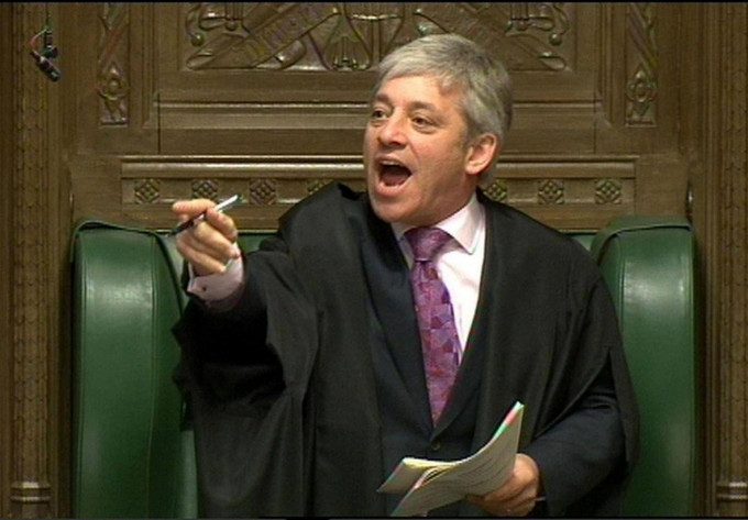 伯考（John Bercow）。网上图片