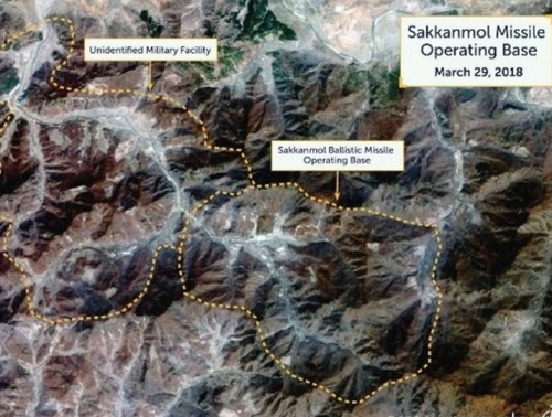 美智库早前公布卫星图，称北韩有13处未公布的导弹基地。(网图)