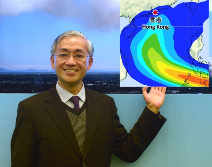 岑智明指如果天文台下星期因「雷伊」靠近掛風球將破記錄。資料圖片/天文台圖片