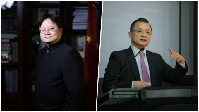 左：中银证券全球首席经济学家管涛。右:中国人民大学重阳金融研究院首席经济学家廖群。