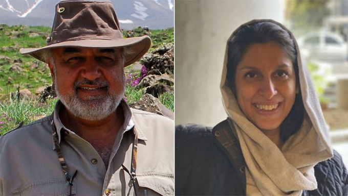 拥有伊朗和英国双重国籍男子塔赫巴兹（左）及女子扎加里（右）。