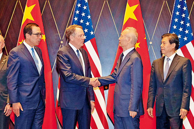 ■劉鶴將於下周一率團赴美與美方簽署首階段貿易協議。