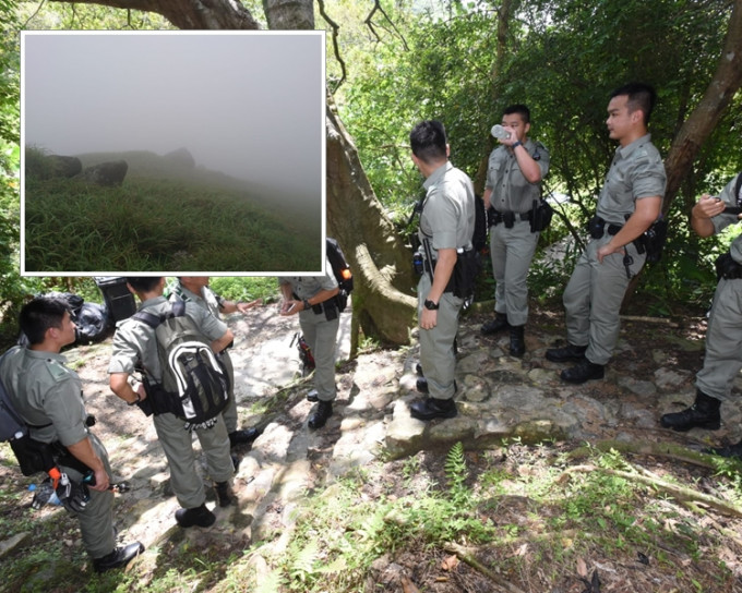 多个政府部门继续在大屿山搜索失踪44岁男子锺旭华。  梁国峰摄