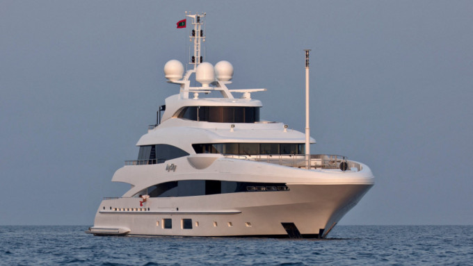 豪华游艇「MySky 号」作价2950万欧罗。REUTERS