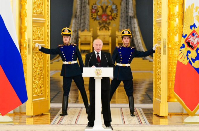 俄美兩國正進行一場國運的博弈。AP圖片
