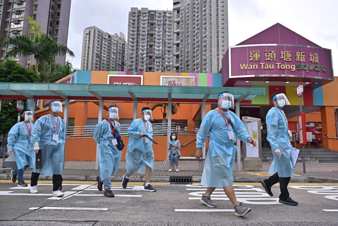 早前居于大埔运头塘邨的港航地勤感染Delta变种病毒。资料图片