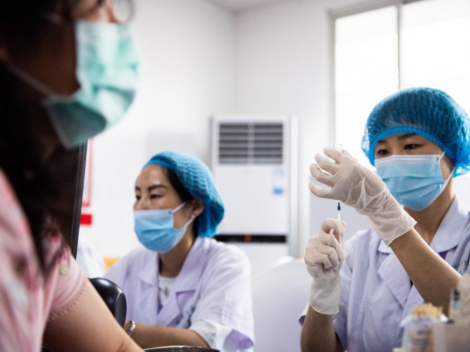 國台辦指12.5萬台胞赴大陸接種新冠疫苗。新華社資料圖片