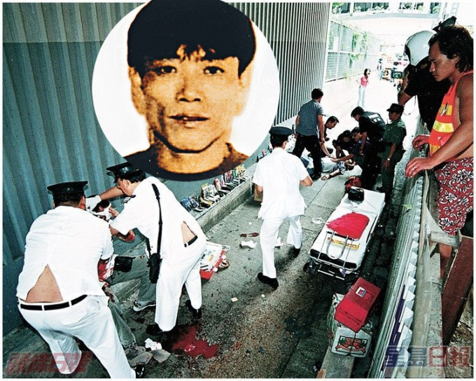 季炳雄(小图)01年今日，在窝打老道与太平道交界火车桥下枪伤两名探员。资料图片