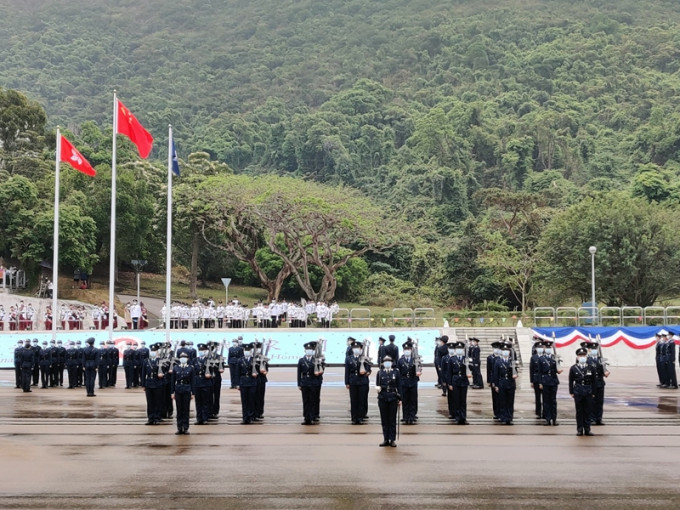 警察學院今早舉行結業禮暨閱操儀式。