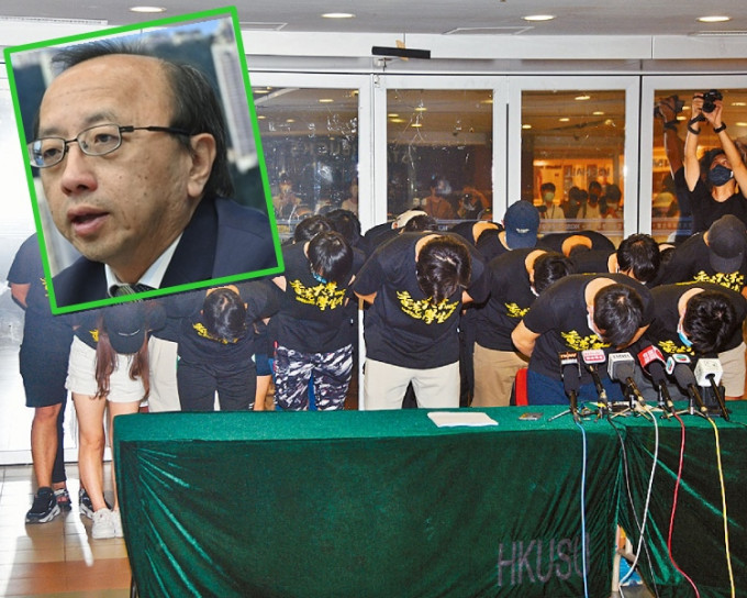 港大法律學院首席講師張達明(小圖)昨晚已即時辭任港大校務委員會委員。資料圖片