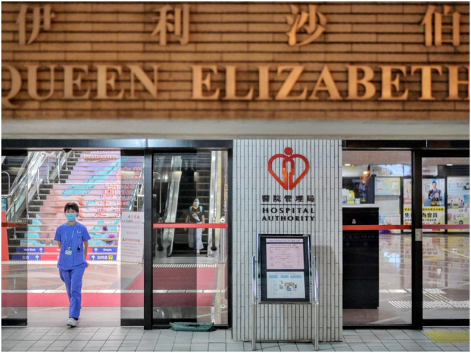 伊利沙伯醫院一名80歲確診女患者昨晚離世。資料圖片