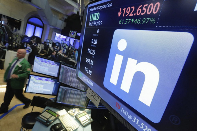 5亿名LinkedIn用户资料遭黑客放售。AP资料图片