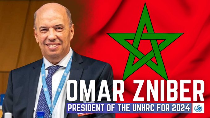 摩洛哥駐聯合國大使茲尼貝爾當選聯合國人權理事會主席，備受爭議。