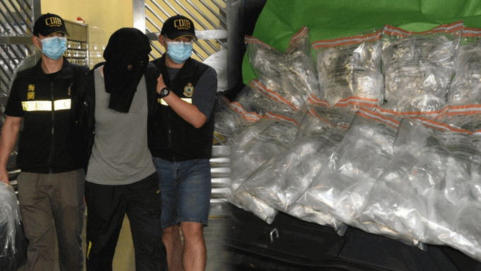 海关检获10公斤大麻花及拘捕一名64岁男子。