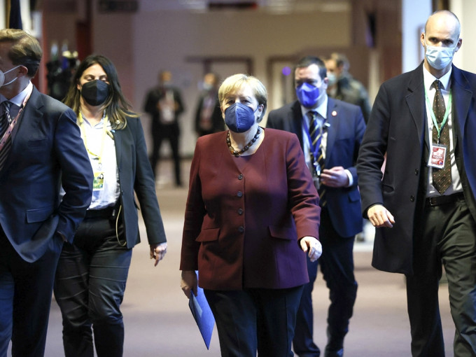 默克尔出席欧盟峰会。AP图片
