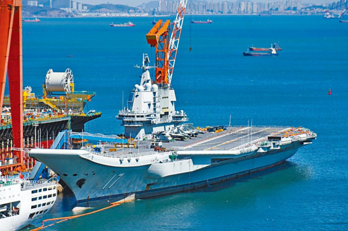 「山東艦」三月返回大連造船廠維護，多處設備換新升級。
