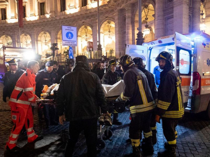 意大利羅馬一個地鐵站發生扶手電梯意外，最少20人受傷。AP